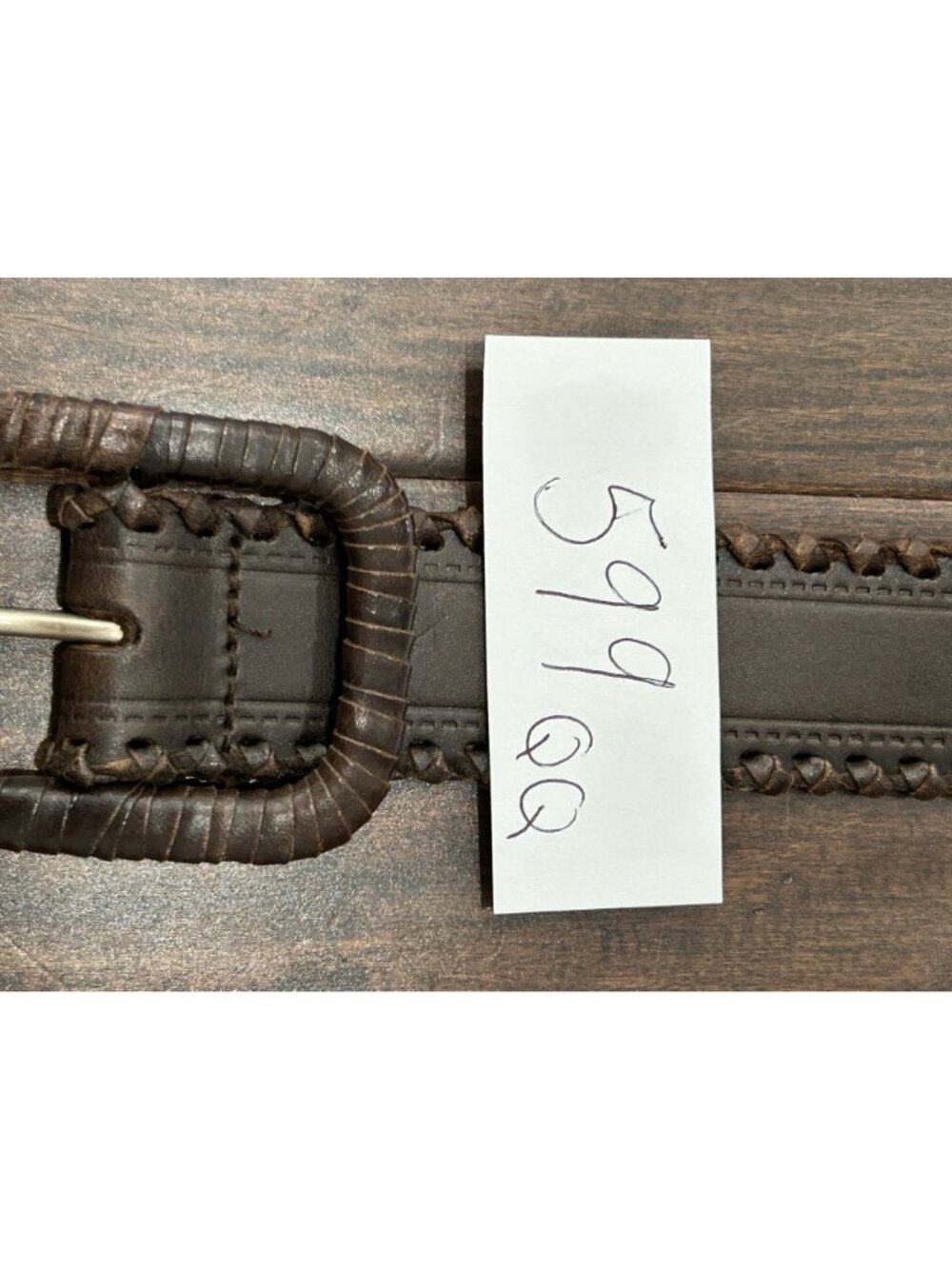 Banana Republic Genuine Leather Belt Brown Sz Medium Single Prong Buckle - Picture 9 of 9
